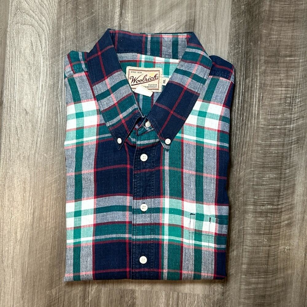 Woolrich Rugged Sportswear Short Sleeve Button Down - 2XL